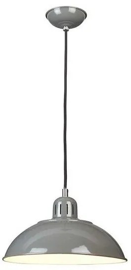 Κρεμαστό Φωτιστικό Οροφής 1xE27  Καμπάνα Φ30cm  Franklin Elstead Lighting-FRANKLIN-P-GY-Γκρι FRANKLIN-P-GY