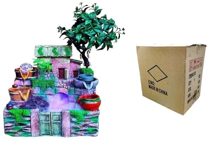 Διακοσμητικό Συντριβάνι Feng Shui - Resin craft bonsai running water ornament