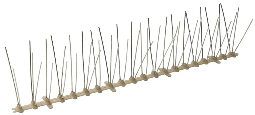 vidaXL Απωθητικές Ακίδες Περιστεριών 5 Σειρών Σετ των 6 3 μ. Πλαστικές