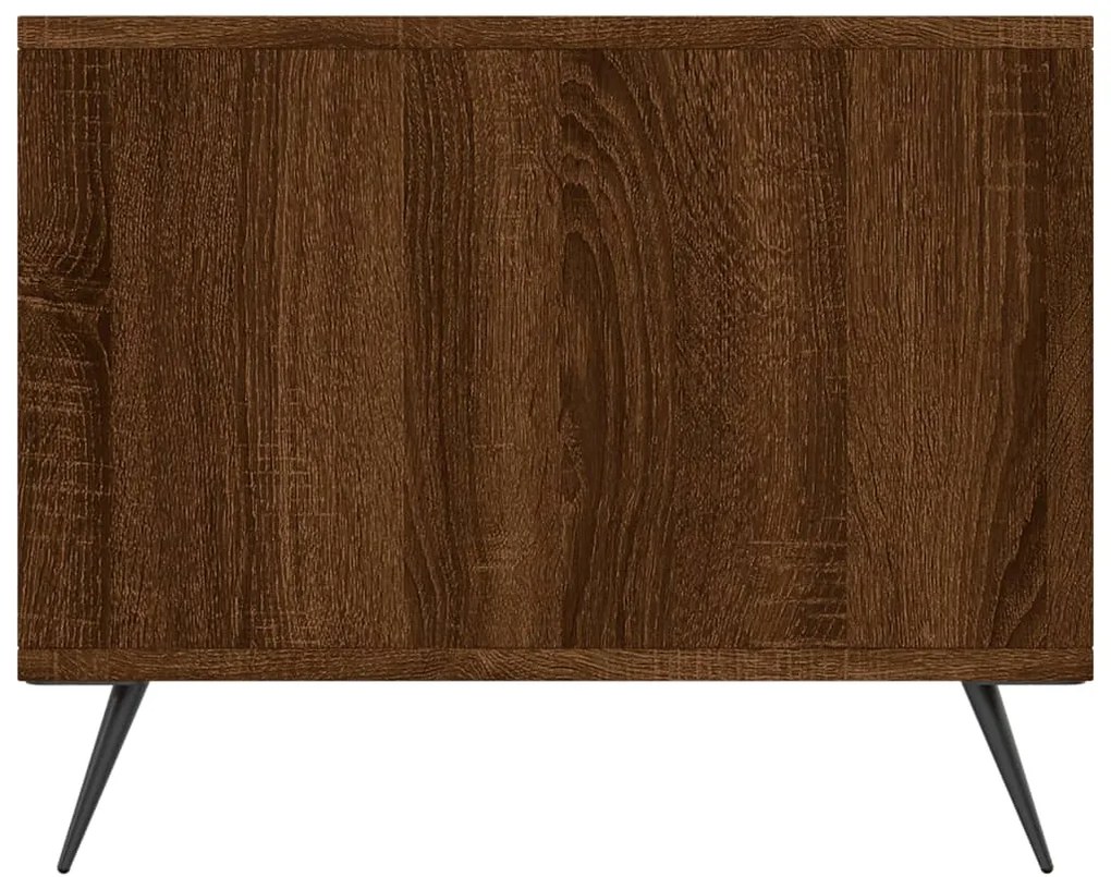 vidaXL Τραπεζάκι Σαλονιού Καφέ Δρυς 90x50x40 εκ. Επεξεργασμένο Ξύλο