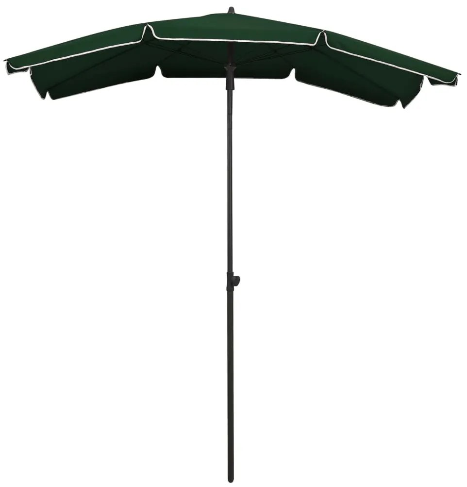vidaXL Ομπρέλα Κήπου με Ιστό Πράσινη 200 x 130 εκ.