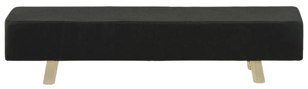 vidaXL Ταμπουρέ Σκούρο Γκρι 120 x 28 x 26 εκ. Υφασμάτινο