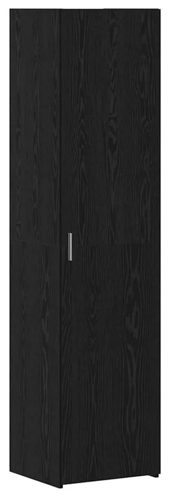 vidaXL Highboard Μαύρη δρυς 45 x 42.5 x 185 εκ. Επεξεργασμένο ξύλο