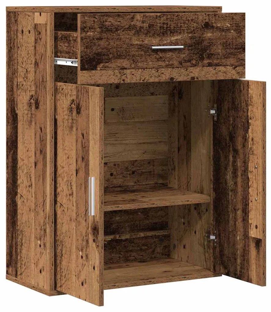 vidaXL Πλαϊνό γραφείο Παλαιό ξύλο 79 x 38 x 80 εκ. Επεξεργασμένο ξύλο