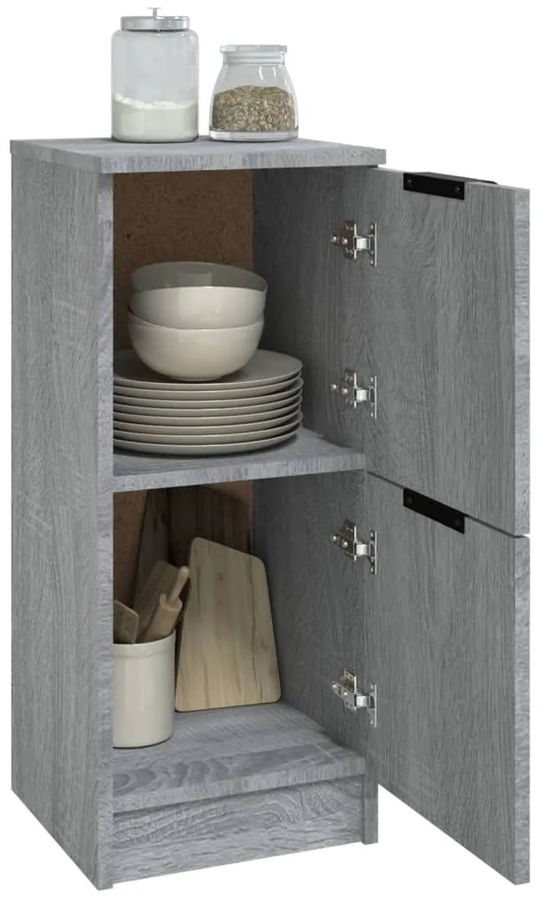 vidaXL Ντουλάπια 2 τεμ. Γκρι Sonoma 30x30x70 εκ. Επεξεργασμένο Ξύλο