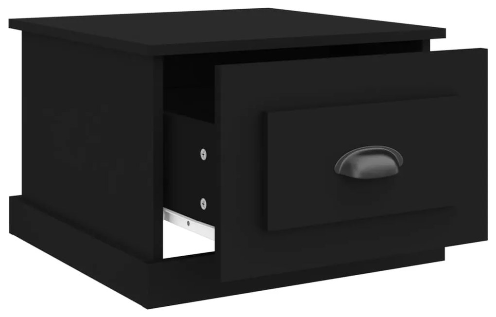 vidaXL Τραπεζάκι Σαλονιού Μαύρο 50x50x35 εκ. από Επεξεργασμένο Ξύλο