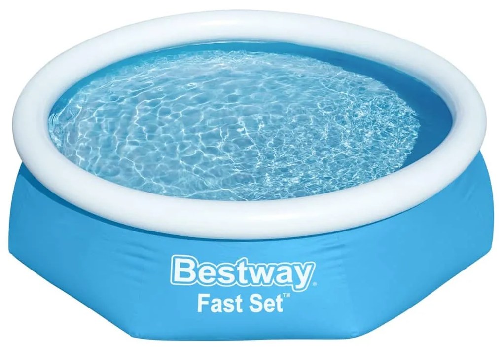 Bestway Πισίνα Φουσκωτή Στρογγυλή Fast Set Μπλε 244 x 61 εκ. 57265