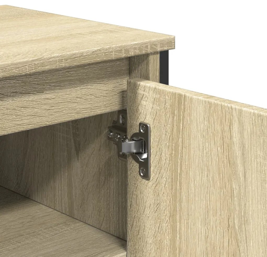 vidaXL Ντουλάπι Νιπτήρα Μπάνιου Sonoma Δρυς 91x35x60 εκ. Επεξ. Ξύλο