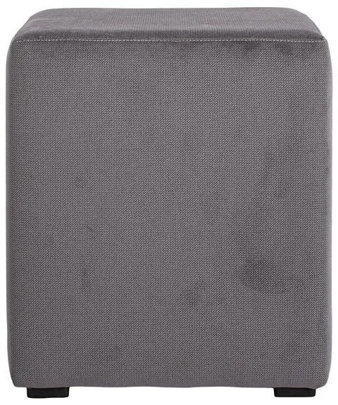 Σκαμπό Boxy Fylliana Τετράγωνο Γκρί 35x35x41εκ. 35x35x41 εκ.