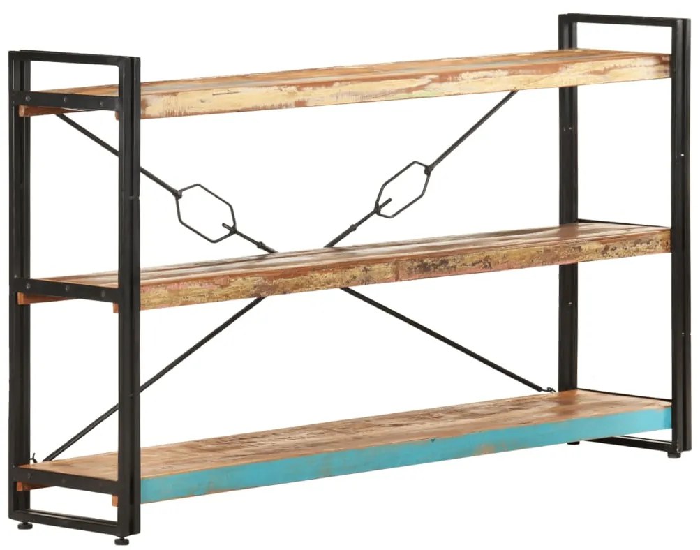 vidaXL Βιβλιοθήκη με 3 Επίπεδα 140x30x80 εκ. Μασίφ Ανακυκλωμένο Ξύλο