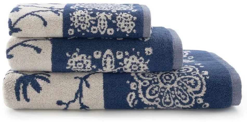 Πετσέτα Brenta Blue Bassetti Σώματος 70x140cm 100% Cotton