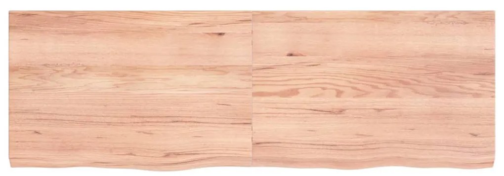 vidaXL Πάγκος Μπάνιου Αν. Καφέ 120x40x(2-4) εκ. Επεξεργ. Μασίφ Ξύλο