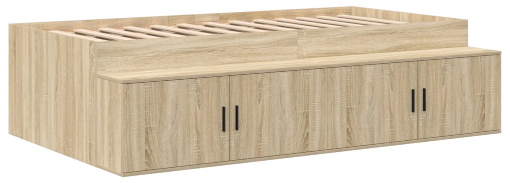 vidaXL Κρεβάτι Αποθήκευσης Sonoma Oak 90x190 εκ.