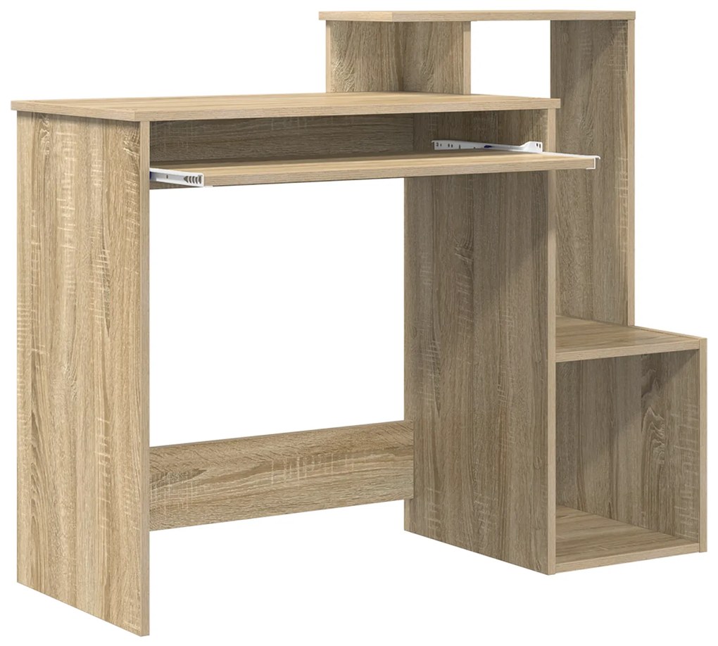 vidaXL Γραφείο Sonoma Δρυς 106 x 40 x 88.5 εκ Επεξεργασμένο ξύλο