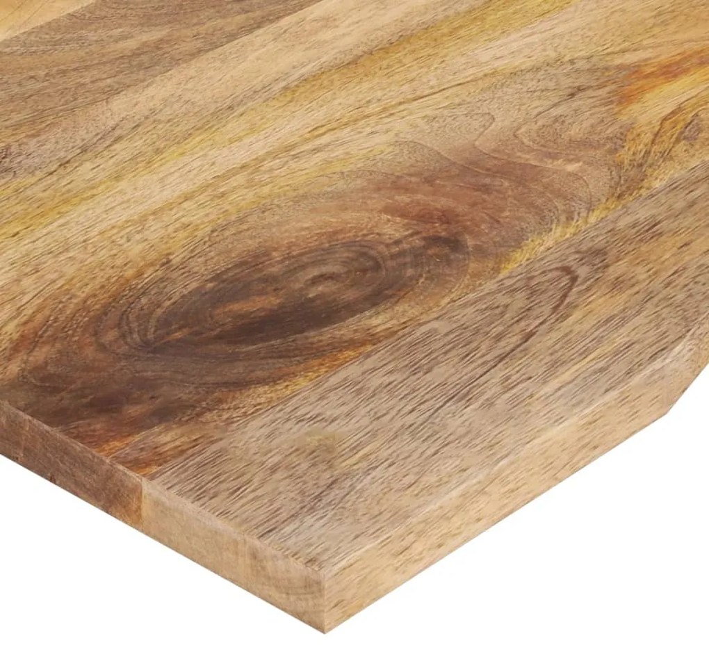 vidaXL Επιφάνεια Γραφείου Καμπύλη 140x50x2,5 εκ Μασίφ Ακατ. Μάνγκο