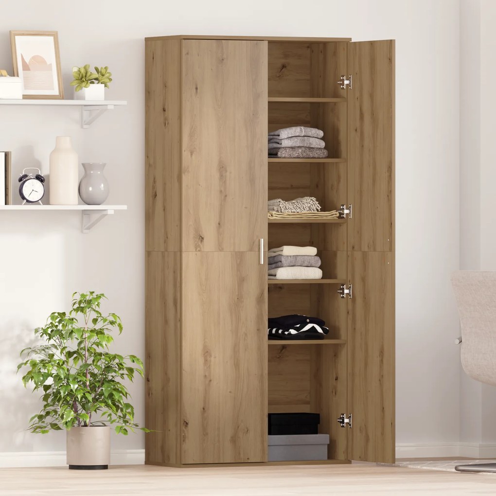 vidaXL Υψηλό Ντουλάπι Άρτεσιν 80x35x180 εκ. Επεξεργασμένο Ξύλο