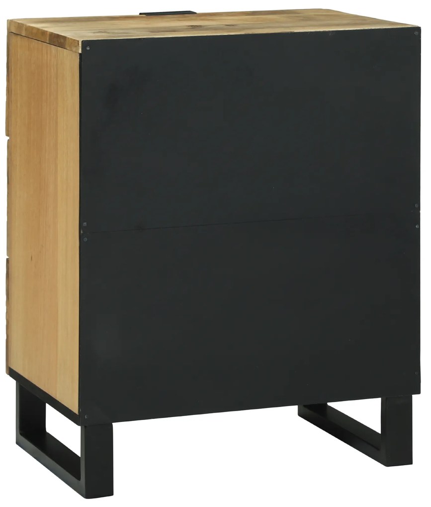 vidaXL Κομοδίνο - 50x33x60 cm από Μασίφ Ξύλο Μάνγκο.