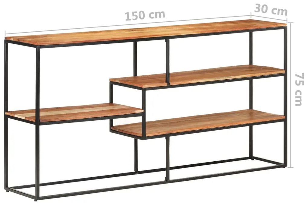 vidaXL Ραφιέρα 150 x 30 x 75 εκ. από Μασίφ Ξύλο Ακακίας