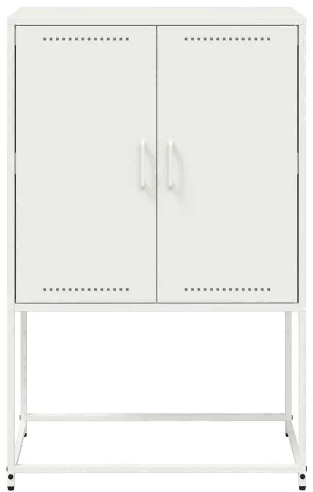 vidaXL Ραφιέρα Λευκή 68,5x38,5x107 εκ. από Ατσάλι