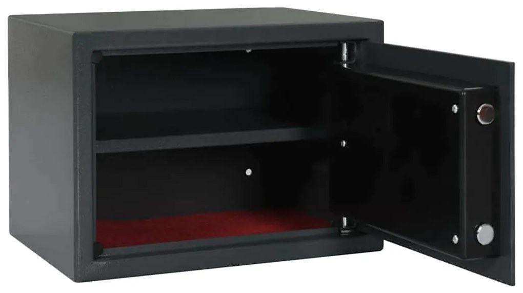 vidaXL Ψηφιακό Ασφαλές Σκούρο γκρι 35 x 25 x 25 εκ. Ατσάλι