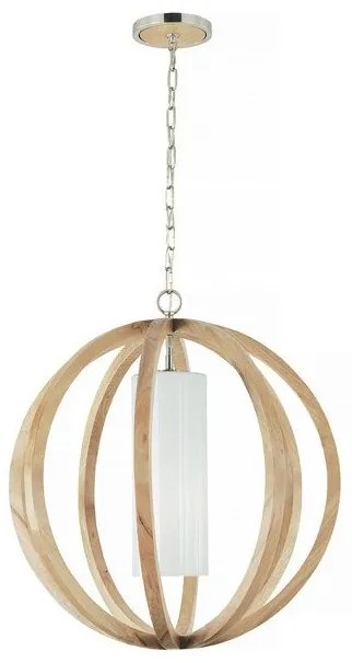 Κρεμαστό Φωτιστικό Οροφής 1xE27  Φυσικό Φ66cm  Allier FE-ALLIER-P-L-LW Elstead Lighting-FE-ALLIER-P-L-LW-Καφέ FE-ALLIER-P-L-LW