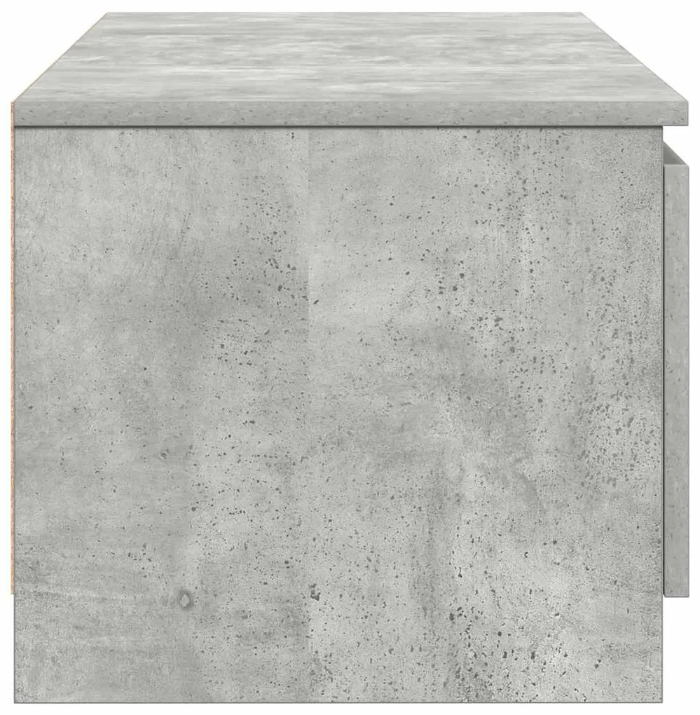 vidaXL Έπιπλο Τηλεόρασης Γκρι Σκυροδέματος 140x40x35,5 εκ. Επεξ. Ξύλο
