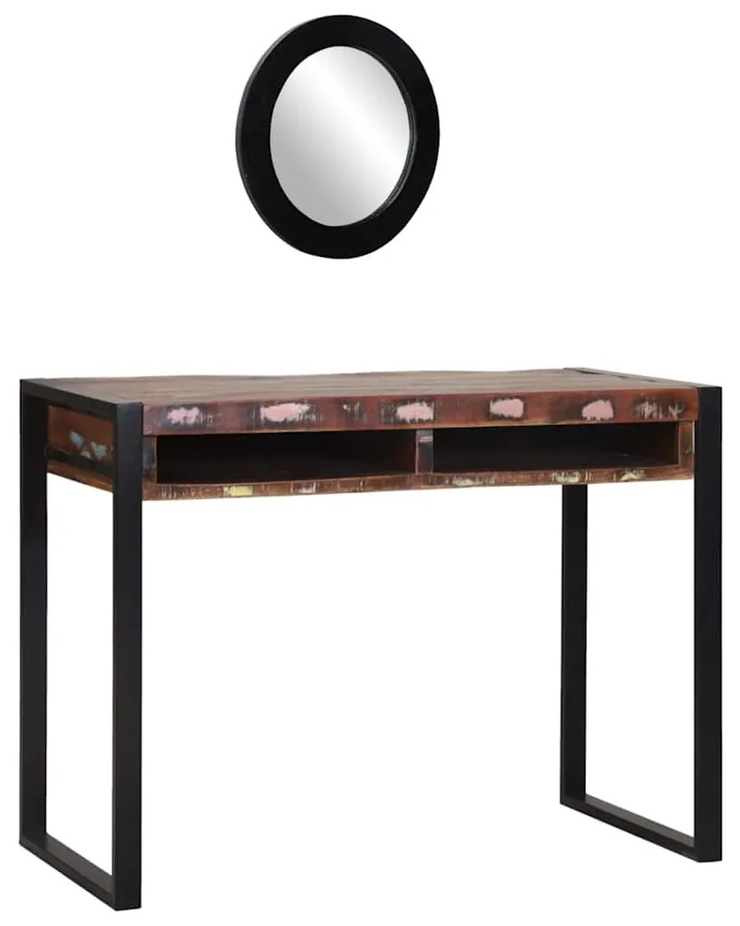 vidaXL Γραφείο Πολύχρωμο 100 x 50 x 75 cm Μασίφ ανακυκλωμένο ξύλο