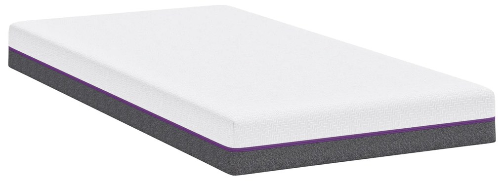 vidaXL Στρώμα Λευκό, Γκρίζο 90 x 200 cm Pěna