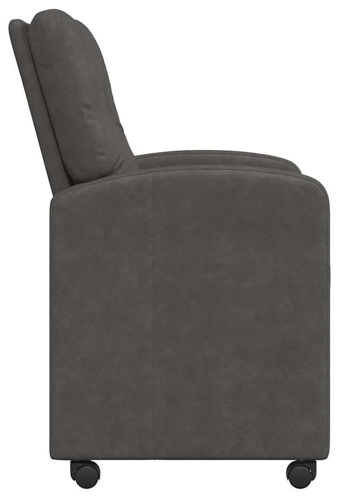 vidaXL Καρέκλες Φαγητού με Ρόδες 2 pcs Μαύρο 57 x 67 x 95 εκ