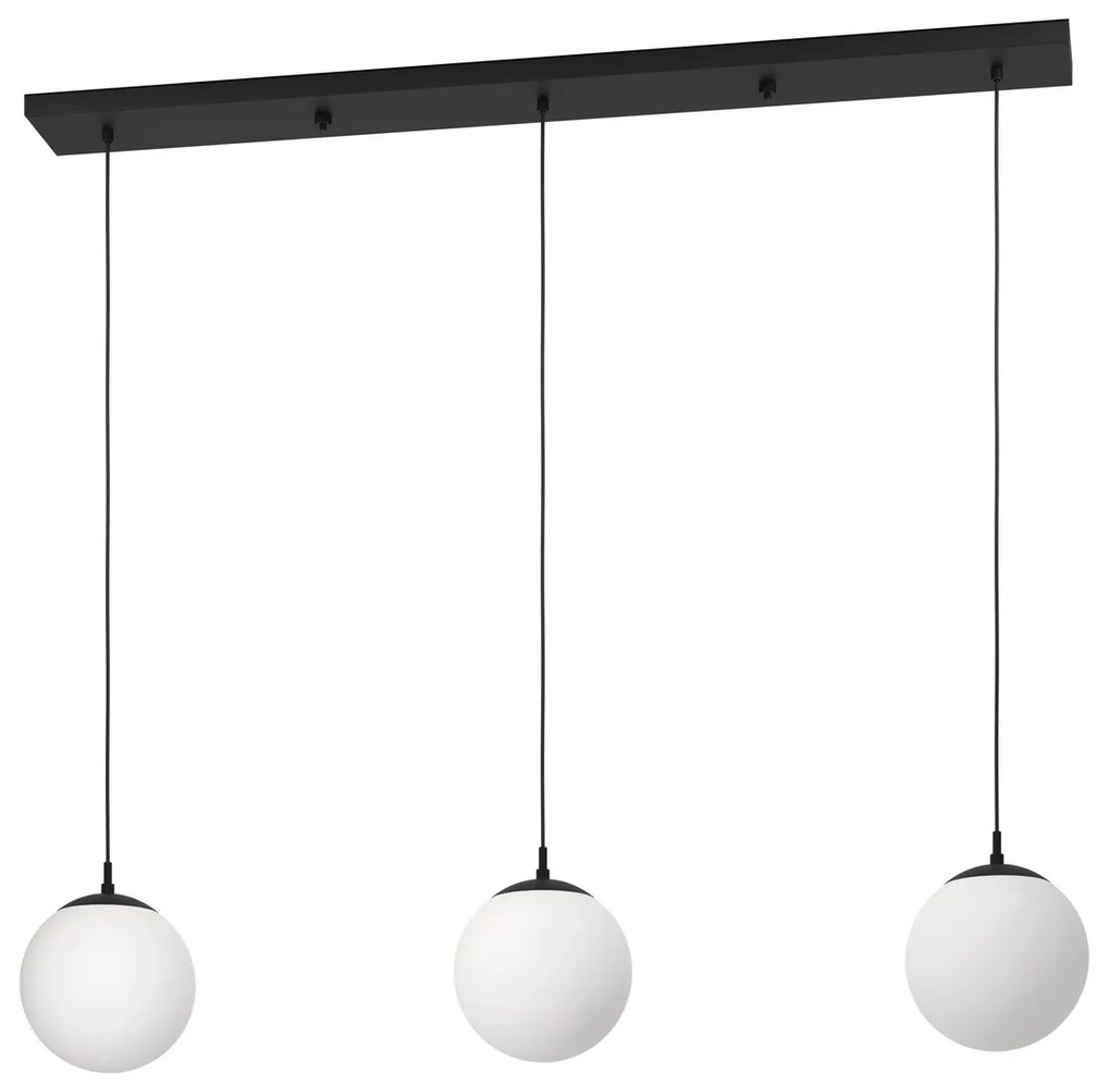 Φωτιστικό Κρεμαστό Eglo 900512 RONDO 3 Μαύρο Ματ (Black Mat)