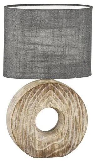 Επιτραπέζιο Φωτιστικό Ξύλο Hanke 50629 Fischer Honsel-50629-Γκρι 50629