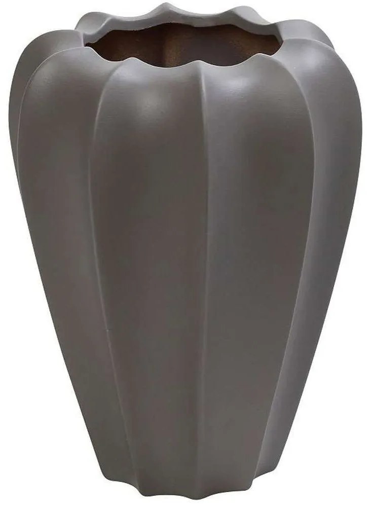 Βάζο Κεραμικό Λωτός MIG117 21x21x25cm Dark Grey Espiel Ceramic