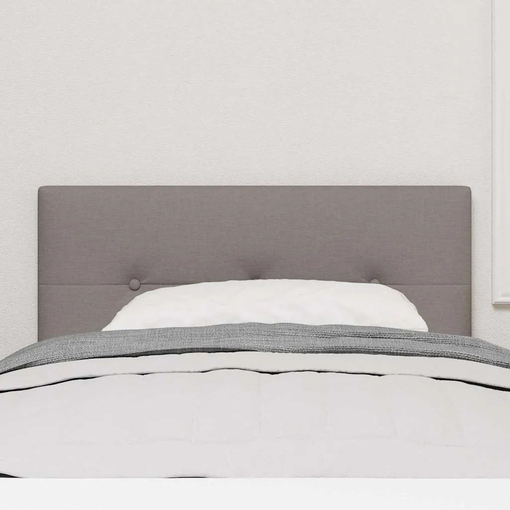 vidaXL LED Κεφαλάρι με φώτα λωρίδας LED με κεφαλάρι Taupe 90 cm ύφασμα