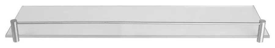 Ραφιέρα Μπάνιου Διάφανη Mensole 064499 40x10x4cm Satin-Clear Karag Ανοξ.Ατσάλι,Γυαλί