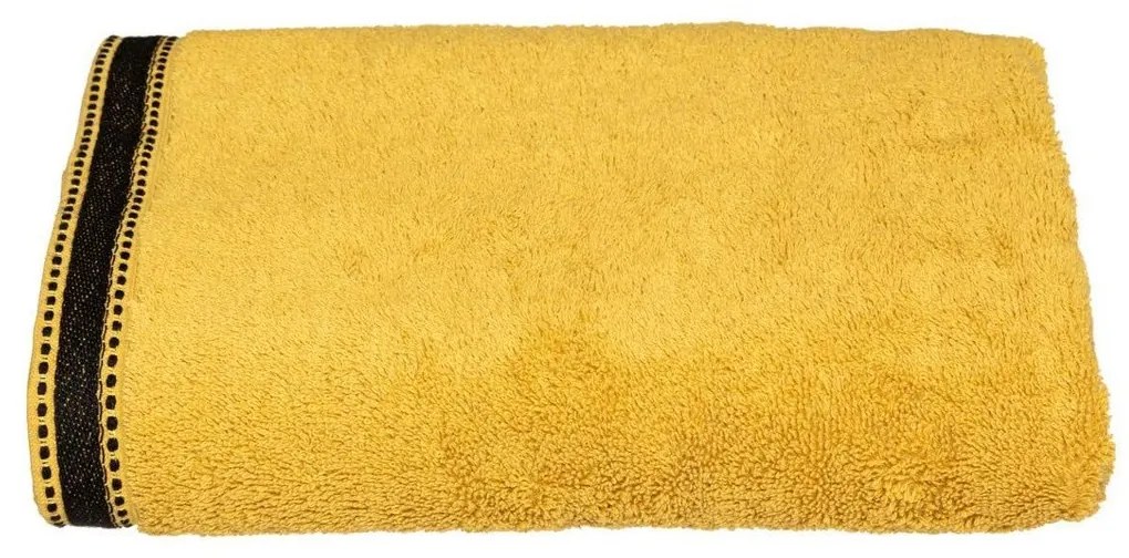 Πετσέτα μπάνιου 5five Simply Smart Premium Μουστάρδα βαμβάκι 70 x 130 cm