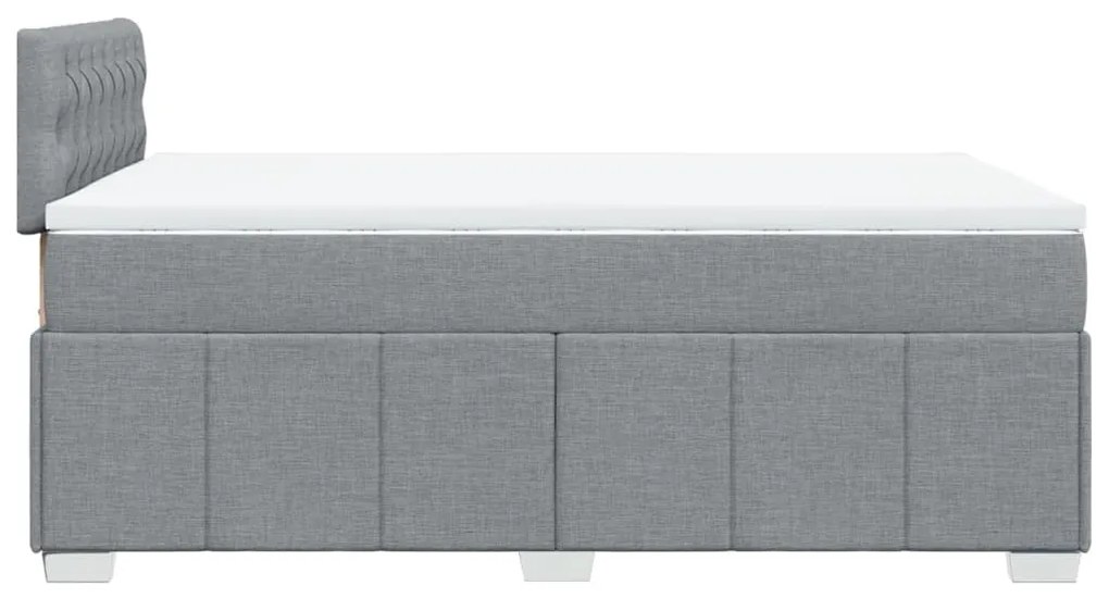 ΚΡΕΒΑΤΙ BOXSPRING ΜΕ ΣΤΡΩΜΑ ΑΝΟΙΧΤΟ ΓΚΡΙ 120X200 ΕΚ. ΥΦΑΣΜΑΤΙΝΟ 3289342