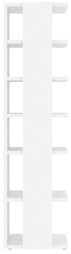 vidaXL Παπουτσοθήκη Λευκή 27,5x27x102 εκ. από Επεξεργασμένο Ξύλο