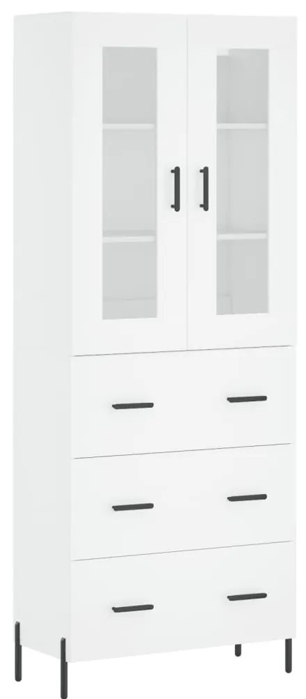 vidaXL Ντουλάπι Λευκό 69,5x34x180 εκ. από Επεξεργασμένο Ξύλο