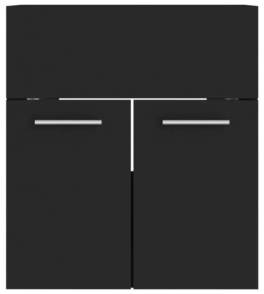 Ντουλάπι Νιπτήρα Μαύρο 41 x 38,5 x 46 εκ. από Μοριοσανίδα - Μαύρο