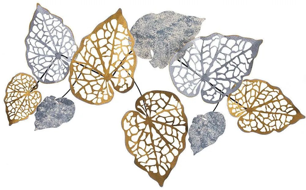 Διακοσμητικό Τοίχου Muhayyel 279ENZ2537 120x12,5x72cm Silver-Gold Wallity Metal