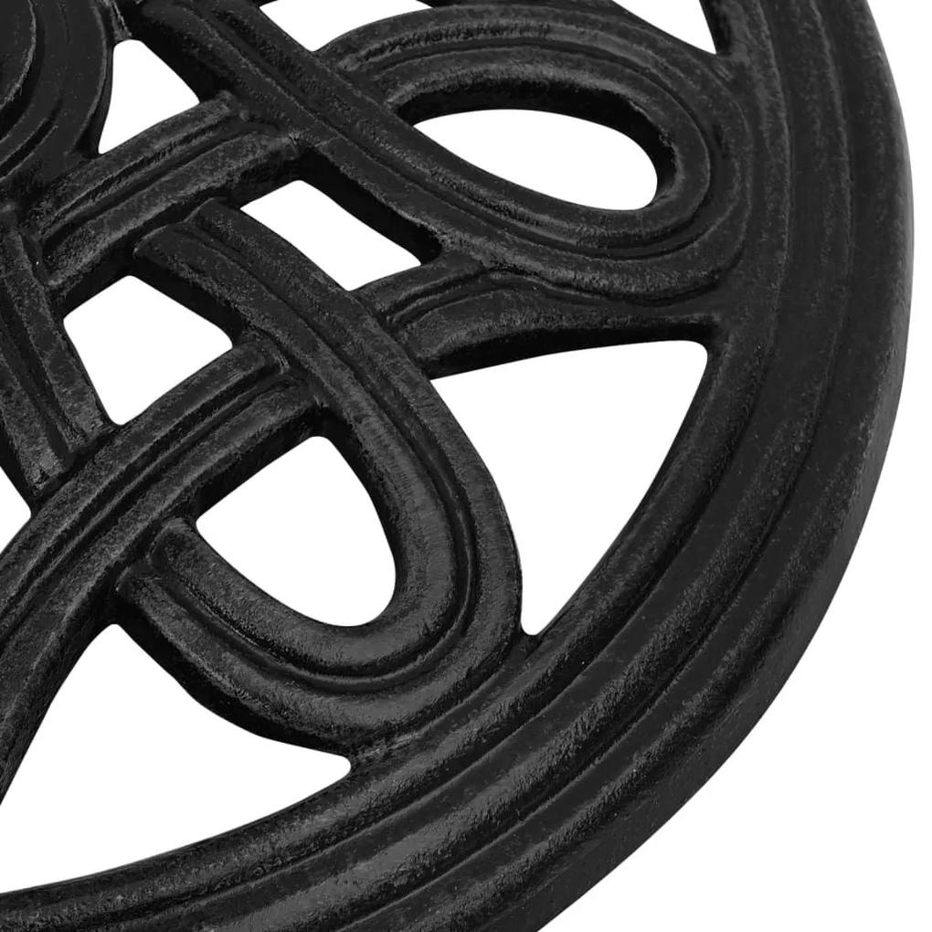 Βάση Ομπρέλας Μαύρη 44 x 44 x 32 εκ. από Χυτοσίδηρο - Μαύρο