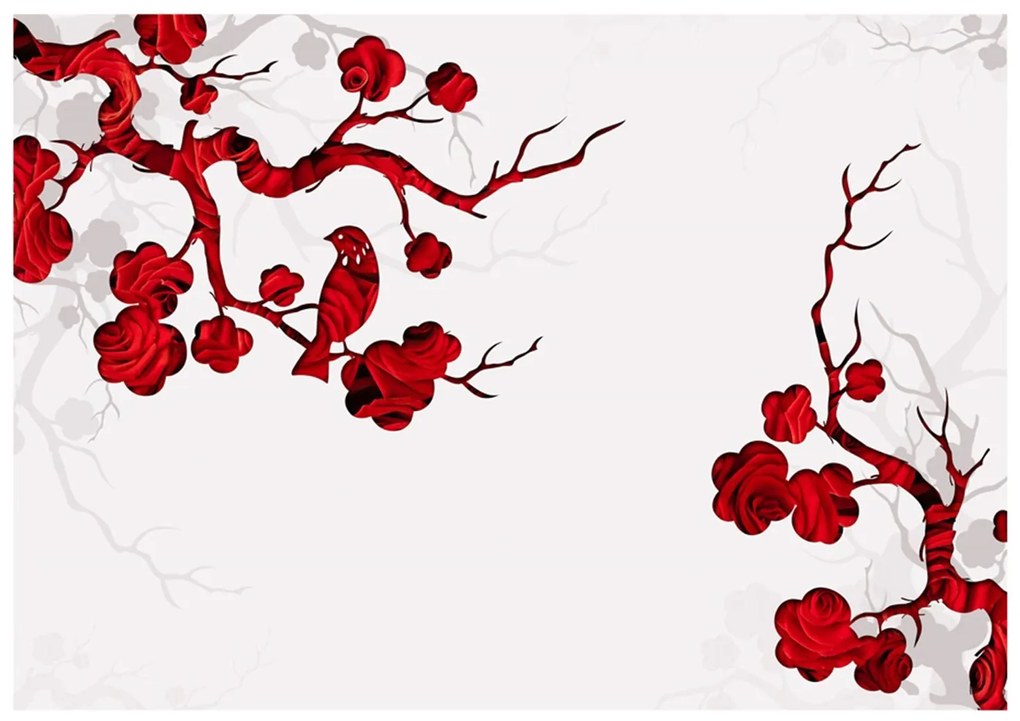 Φωτοταπετσαρία - Red bush 250x175