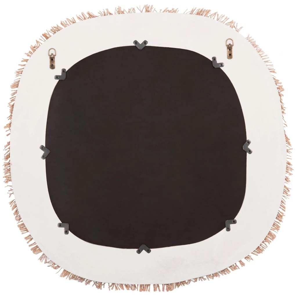 Καθρέπτης Τοίχου SANTORINI Mdf Υπόλευκο - Μπέζ 78x1,8x78Υ εκ. 78x1.8x78 εκ.