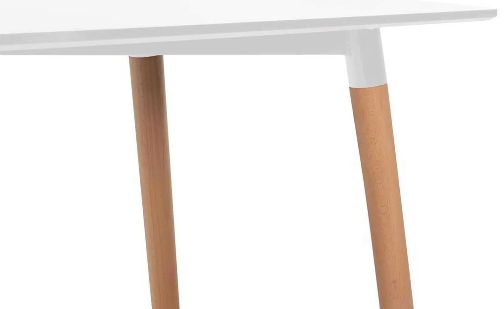 ΤΡΑΠΕΖΙ MINIMAL HM8581.01 ΛΕΥΚΟ MDF-ΠΟΔΙΑ ΟΞΙΑ ΣΕ ΦΥΣΙΚΟ ΧΡΩΜΑ- 120Χ60X74Υεκ.