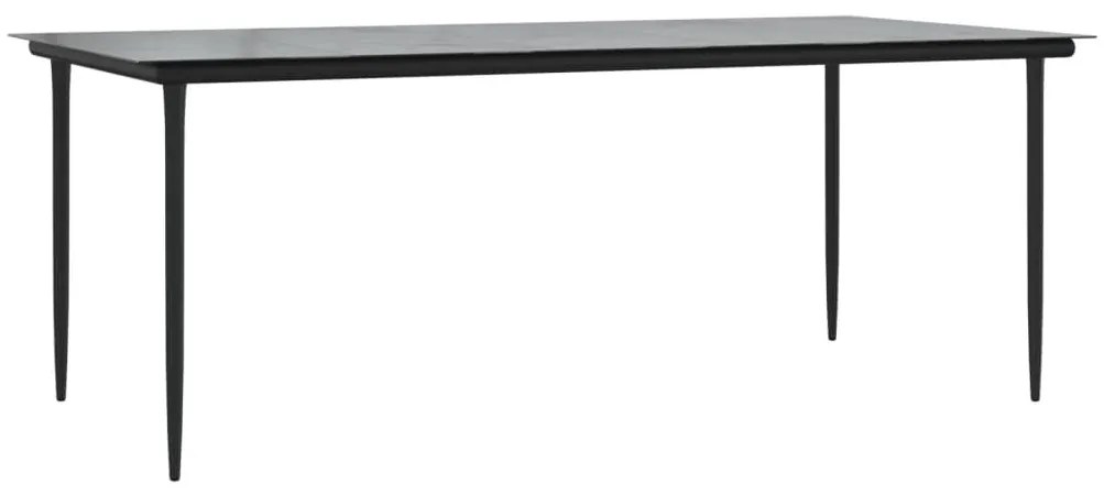 vidaXL Σετ Τραπεζαρίας Κήπου 9 τεμ. Συνθ. Ρατάν / Ατσάλι με Μαξιλάρια