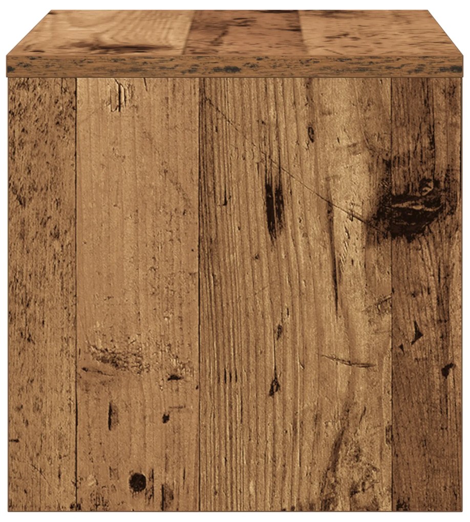 vidaXL Κομοδίνο Παλαιό ξύλο 40 x 40 x 30 cm Επεξεργασμένο ξύλο