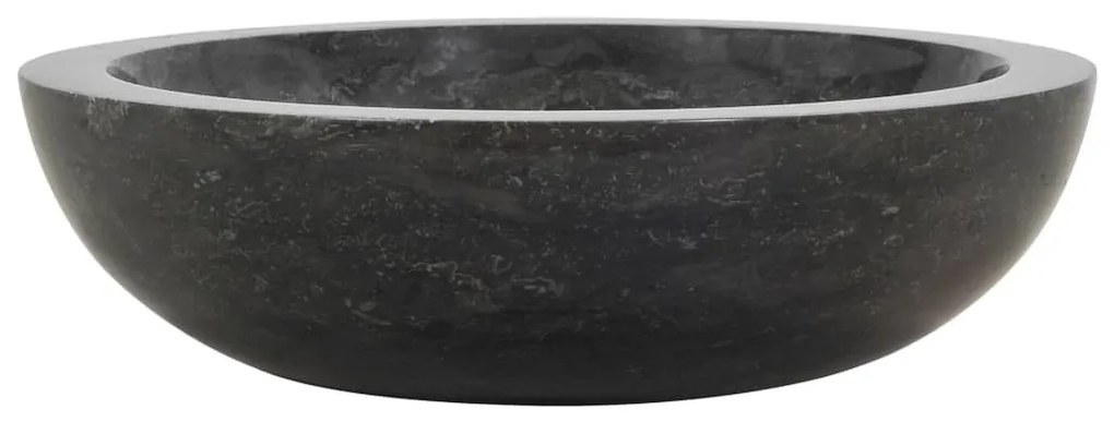 Νιπτήρας Μαύρος 40 x 12 εκ. Μαρμάρινος - Μαύρο