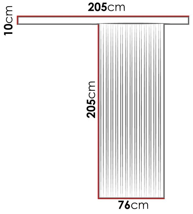 Συρόμενες πόρτες Dover 201, 20 kg, Άσπρο, Μαύρο, Πλαστικοποιημένη μοριοσανίδα, Αλουμίνιο | Epipla1.gr