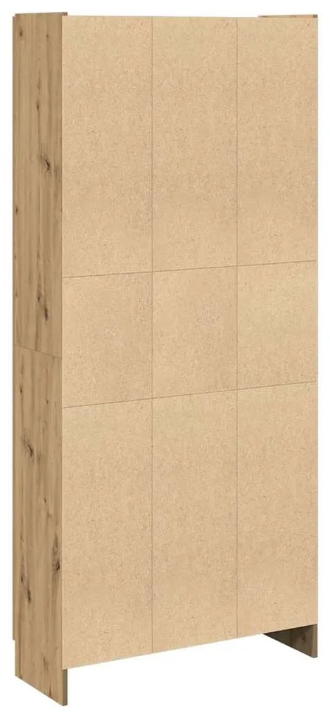 vidaXL Ντουλάπι Τεχνίτης Δρυς 82,5x30,5x185 εκ. από Επεξεργασμένο Ξύλο