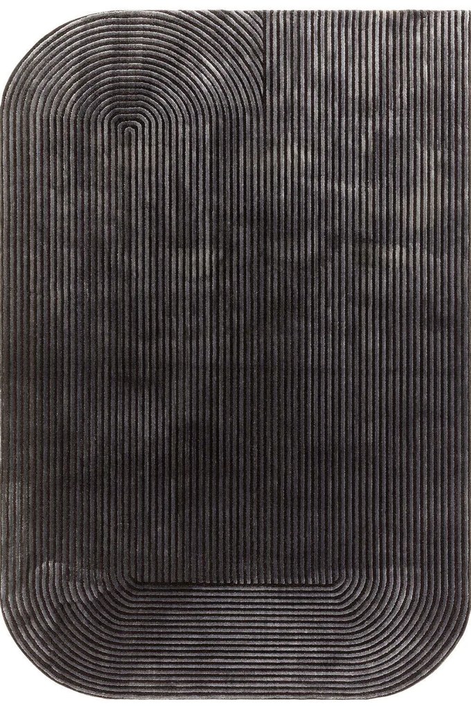 Χαλί Kuza Shape Black-Charcoal Asiatic London 200X290cm